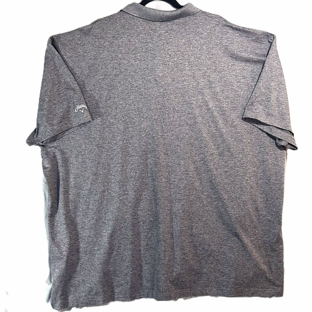 Callaway Men's Polo Golf Shirt 4XL Big & Tall Gray Opti-Dri - Picture 7 of 9